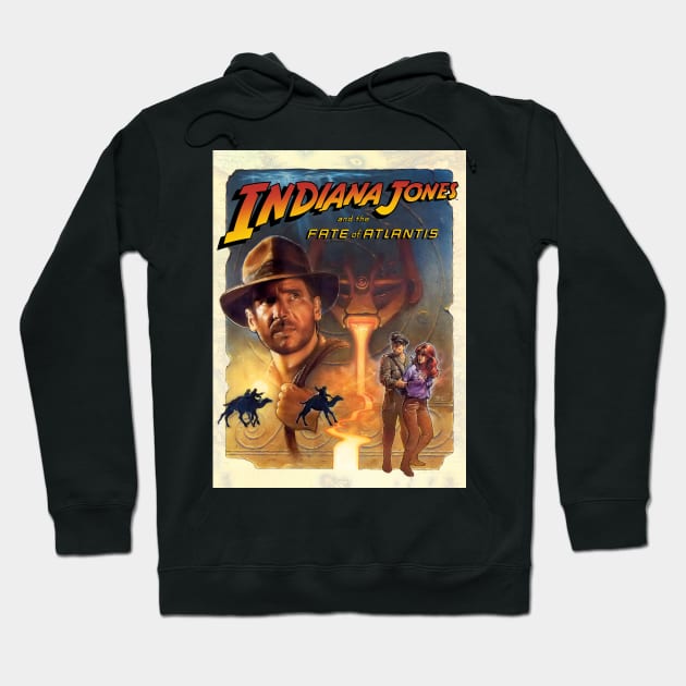 Indiana Jones and the Fate of Atlantis [Text] Hoodie by Zagreba